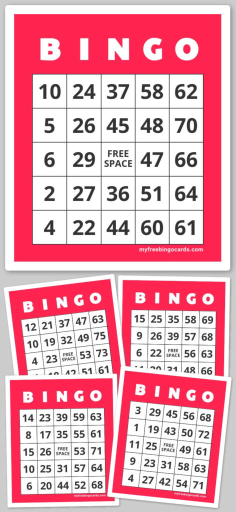 printable number bingo cards 1-75 | Printable Bingo Cards