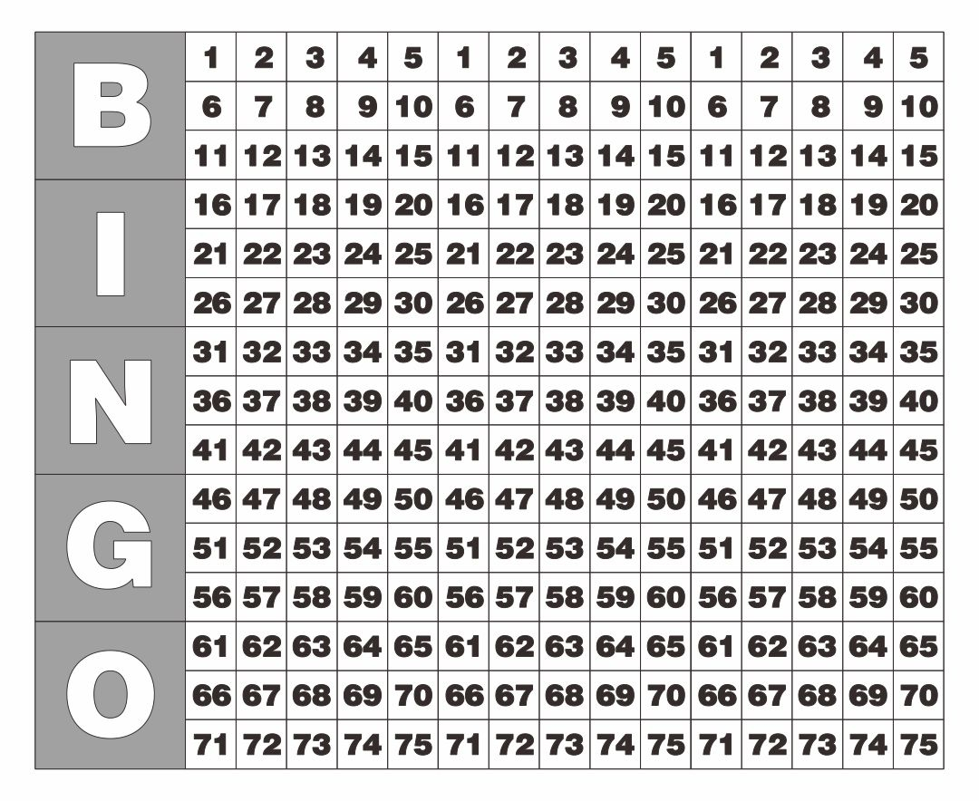 5 Best Printable Bingo Calling Cards Printablee