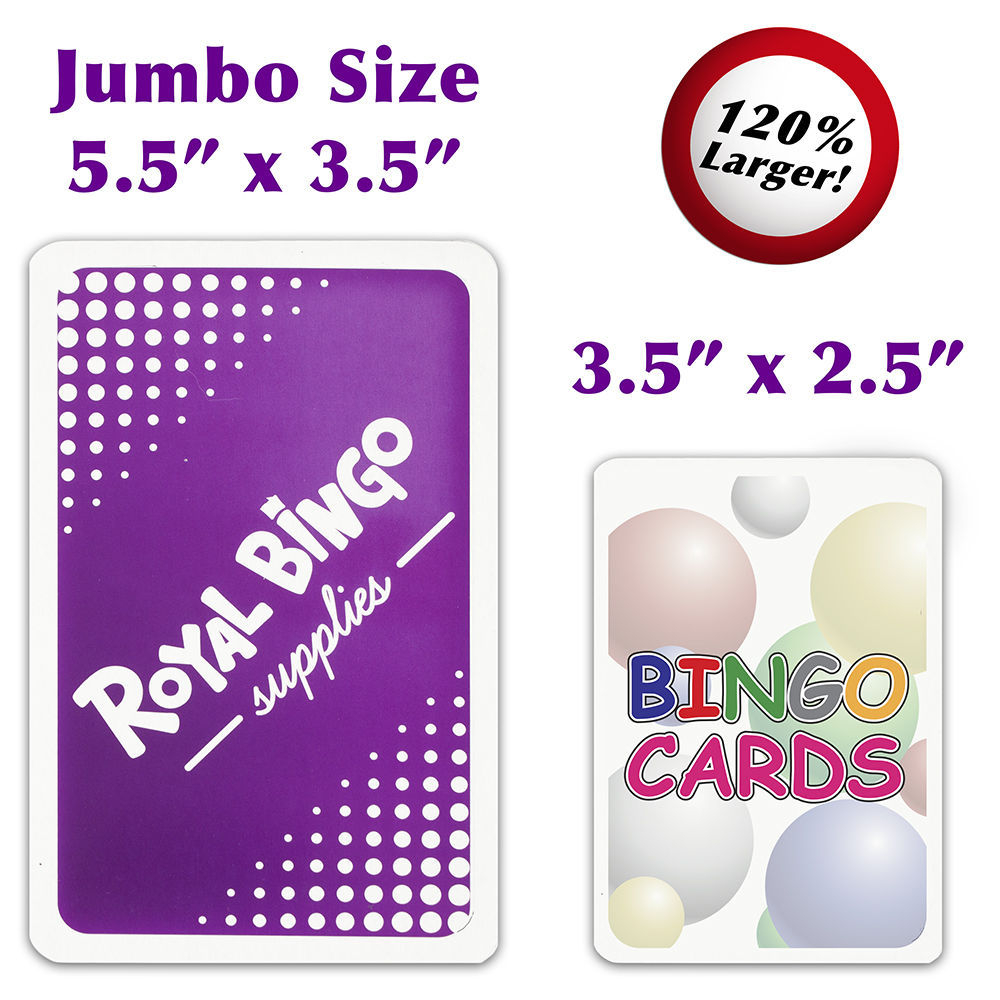 BINGO JUMBO Bingo Calling Cards Large Format Extra 