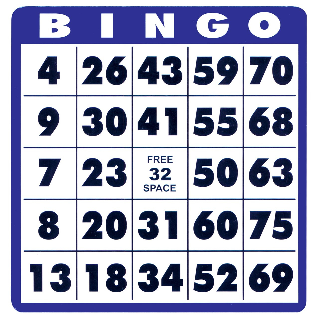 Free Bingo Printable Cards
