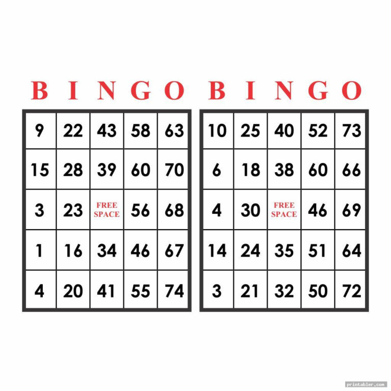 Printable Bingo Cards 15 Numbers – Printable Bingo Cards