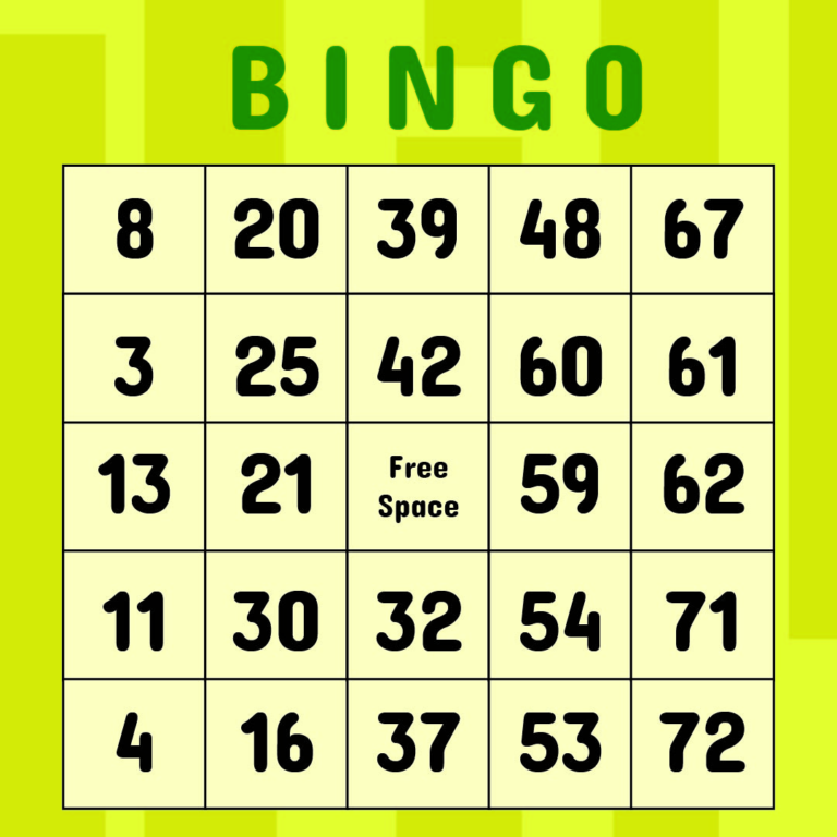 6 Best Classic Bingo Cards Printable Printablee – Printable Bingo Cards