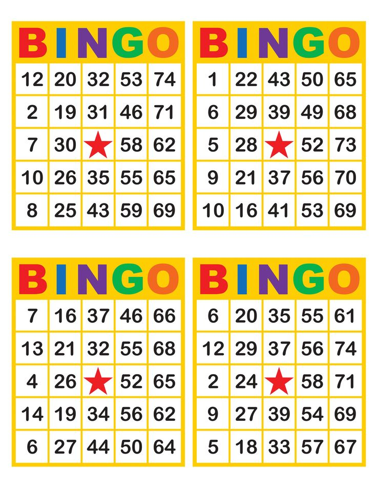 Bingo Sheets Pdf Printable Bingo Cards