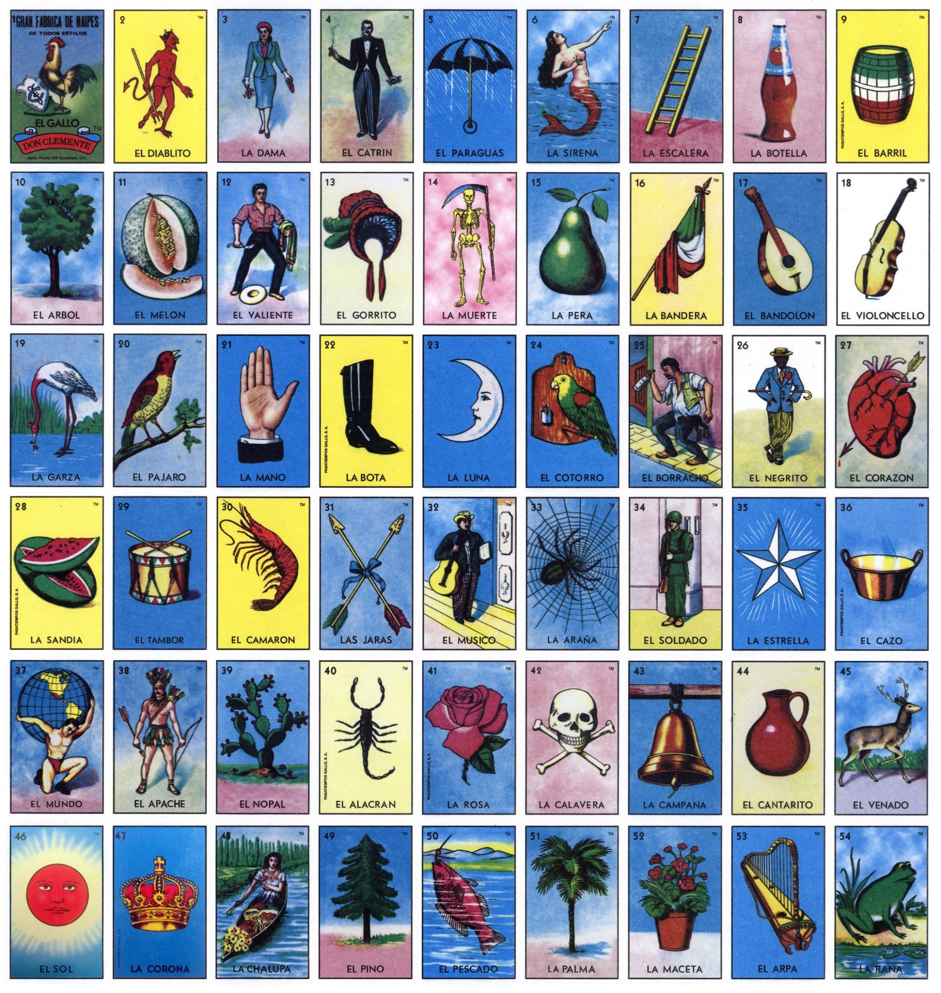 Free Printable Loteria Game Free Printable Printable Bingo Cards