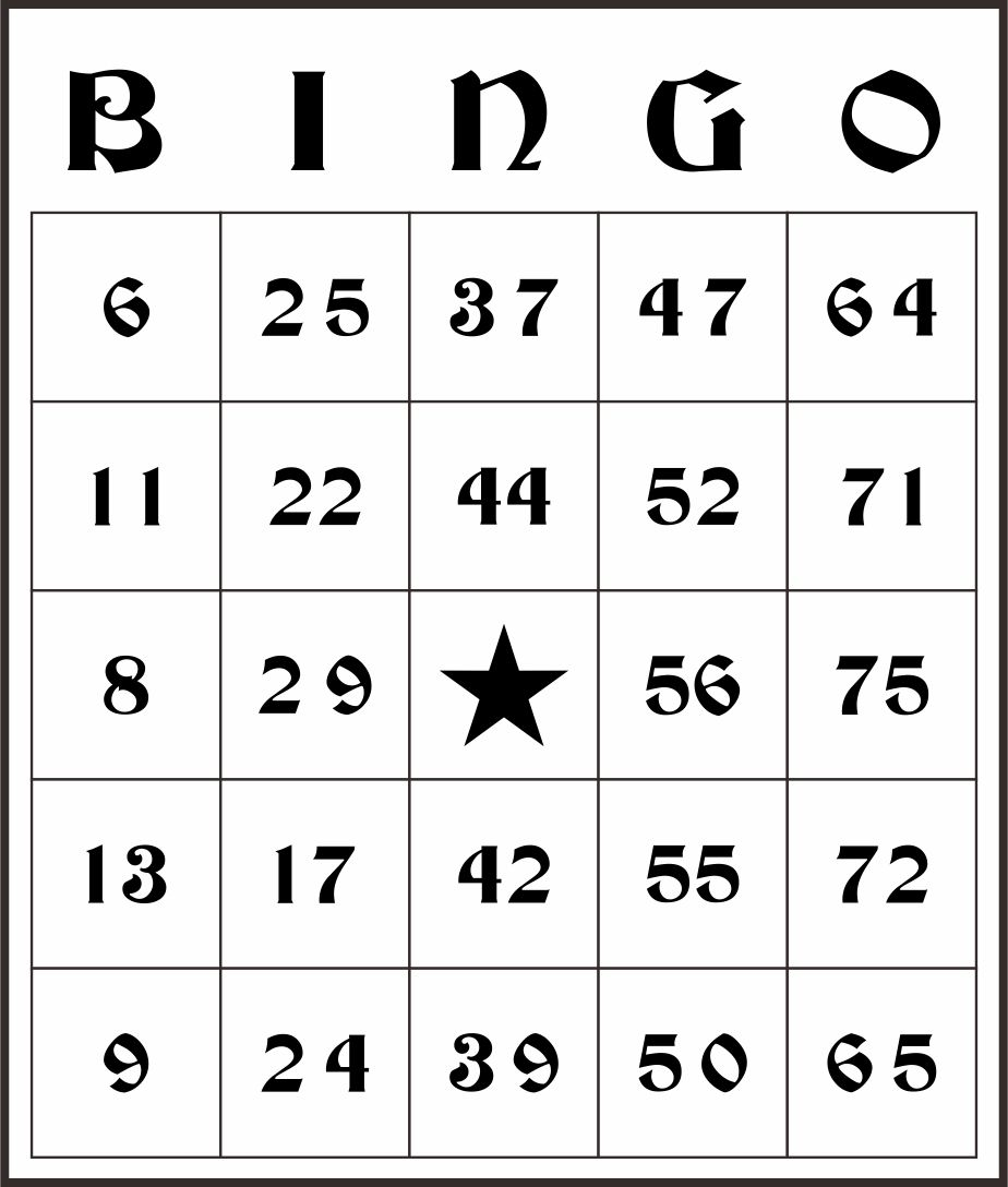 10 Best Free Printable Number Bingo Cards Printablee