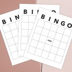 BINGO DIY Bingo Printable Board Game Board Game Template