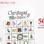 Christmas Bingo Cards Printable Bingo 50 Cards Senior Etsy