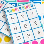 Colorful Number Bingo Card Free Printable Bingo Cards