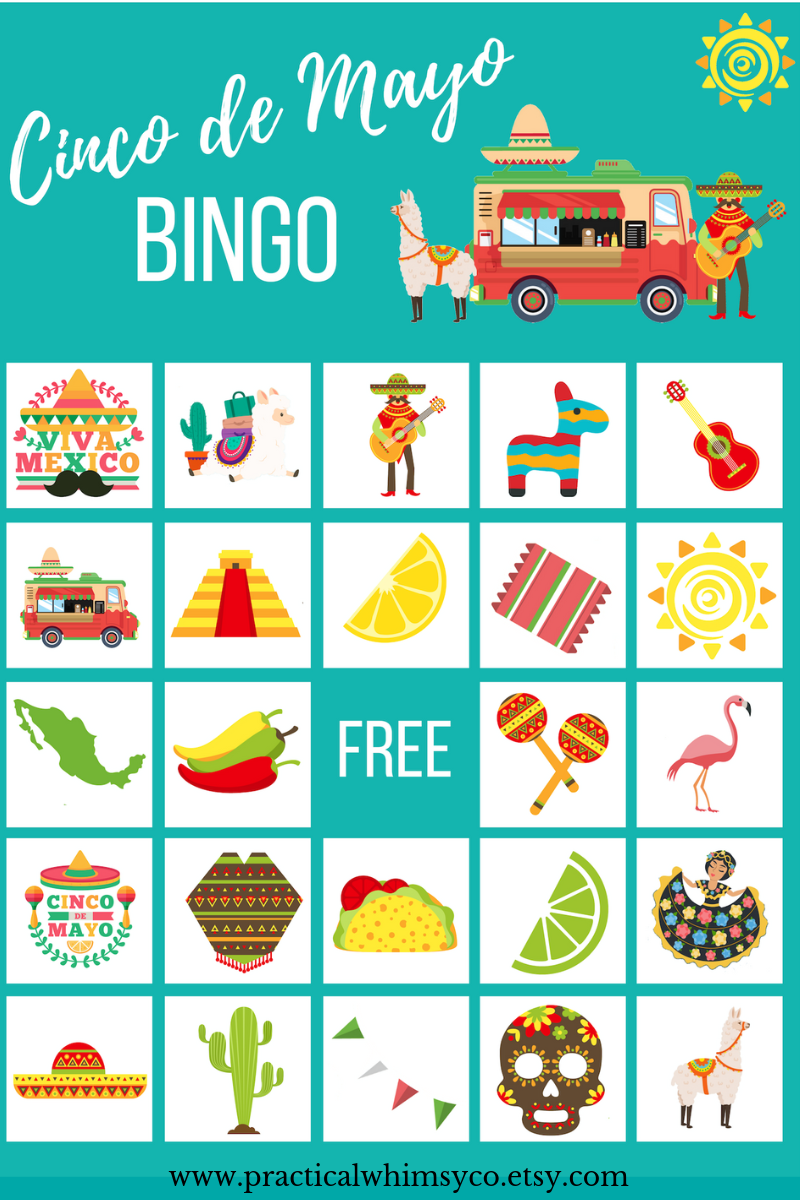 Our Cinco De Mayo BINGO Game Set Is A Perfect Activity For 