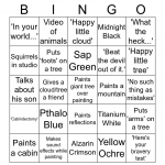 Bob Ross Bingo Card