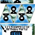 Bob Ross Birthday Party Printable Files Bob Ross