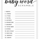 Free Printable Baby Shower Games Volume 3 Instant Download