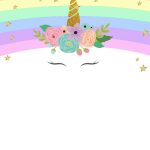 FREE Printable Golden Unicorn Birthday Invitation Template