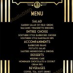 Image Result For Free Great Gatsby Menu Template Menu