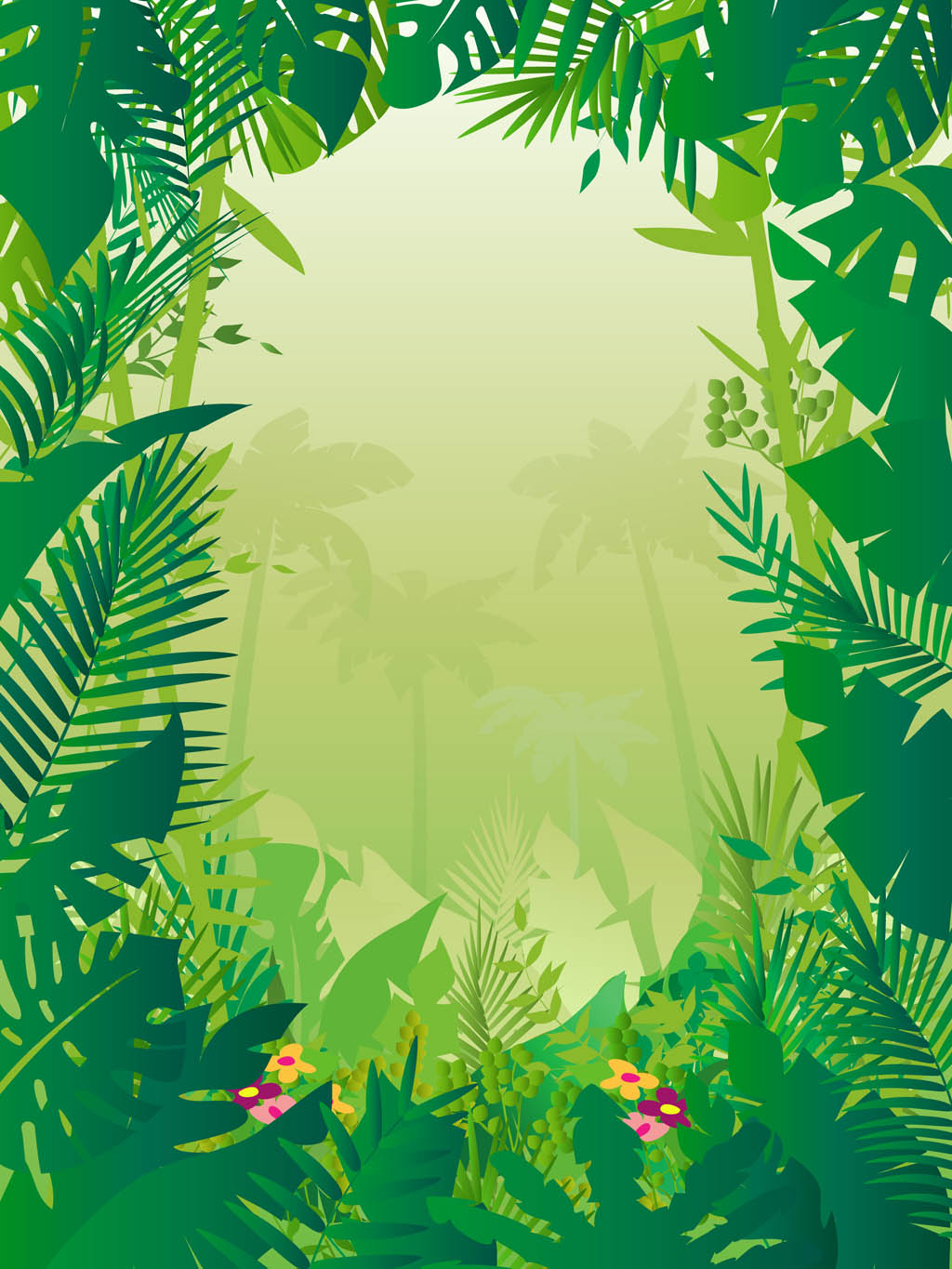 Jungle Background Vector Art Graphics Freevector