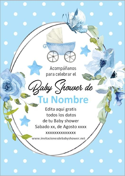 Las Mejores Invitaciones De Baby Shower De Ni o Par 