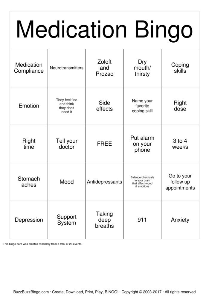 Mental Health Bingo Cards To Download Print And Customize 