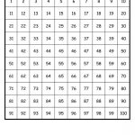 Number Sheet 1 100 To Print 100 Chart Printable