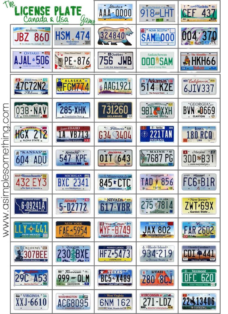 Play The License Plate Game On Your Next Road Trip Fun