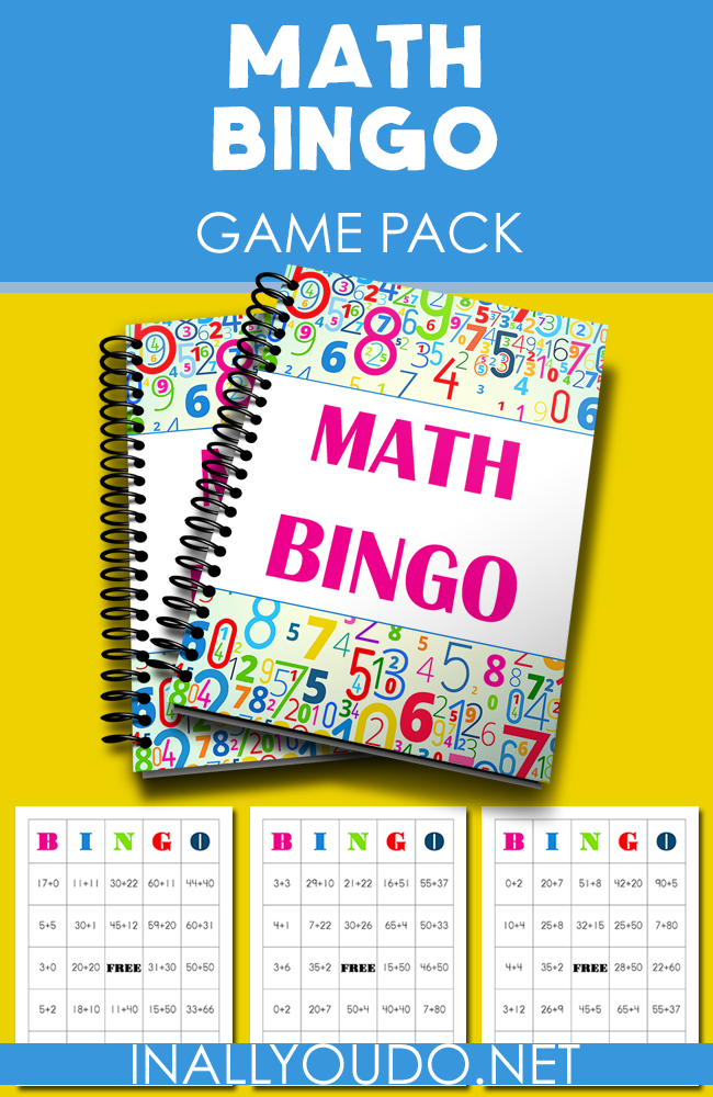 Printable Math BINGO Game Pack In All You Do