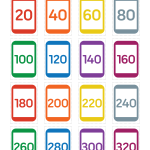 Printable Skip Counting By 20 Flash Cards