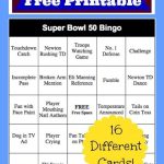 Super Bowl Bingo Cards FREE To Print Thrifty Jinxy