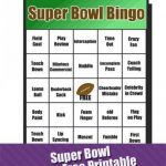 Super Bowl Bingo Game Great Addition To Superbowl Parties