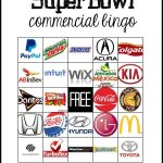 Super Bowl Commercial Bingo Super Bowl Super Bowl 2018