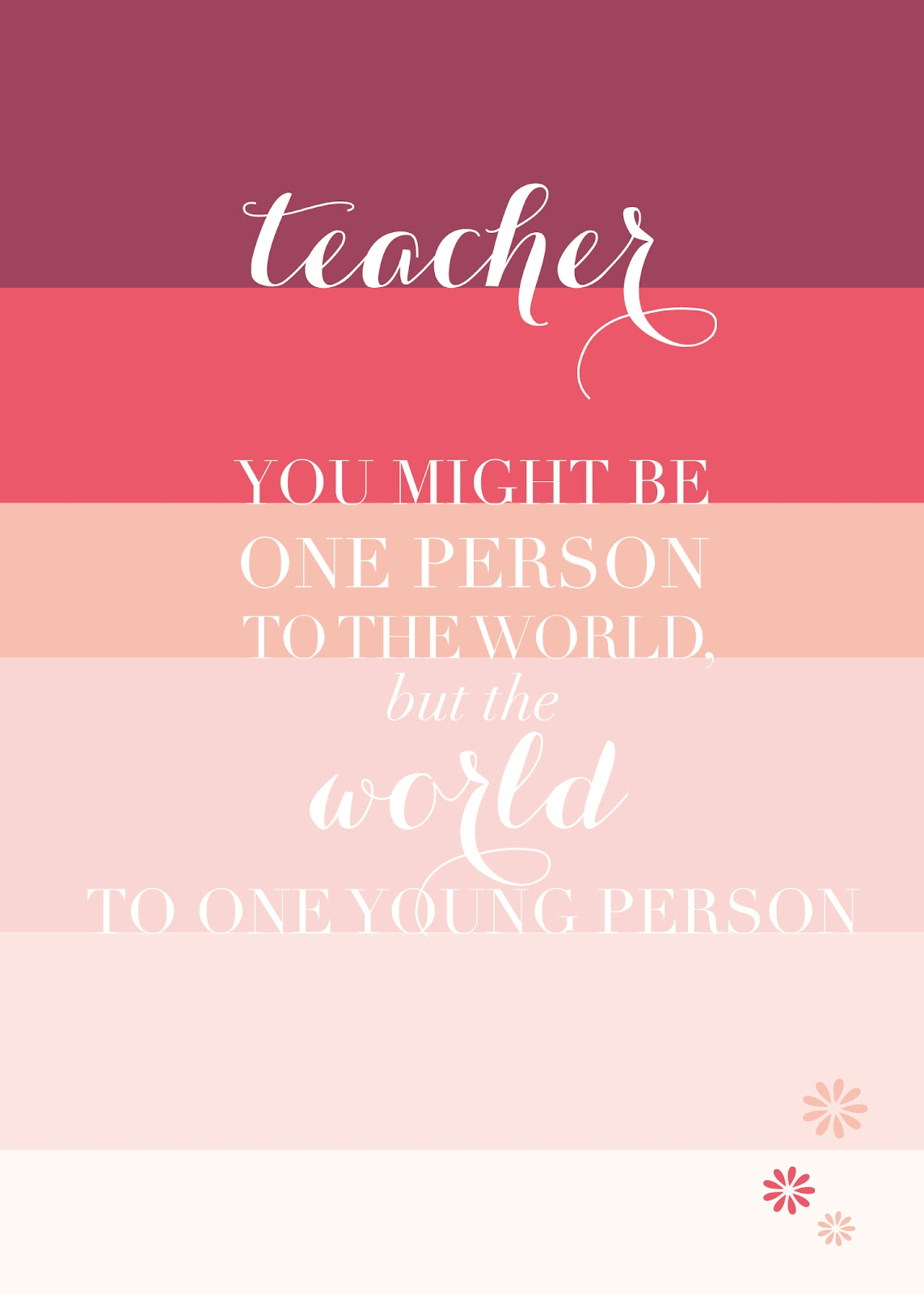 Teacher Appreciation Printable Ashlee Proffitt