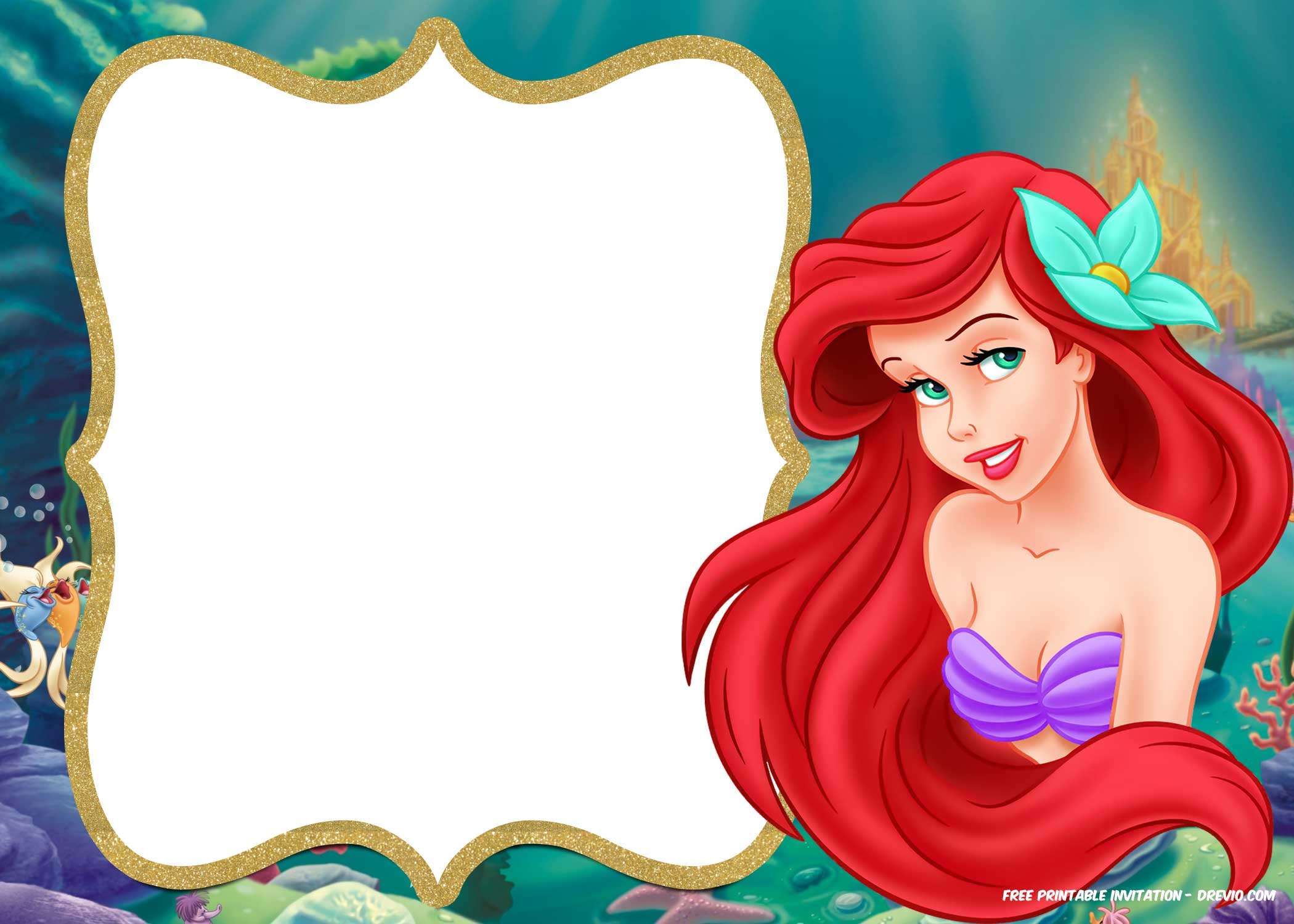 Updated Free Printable Ariel The Little Mermaid 