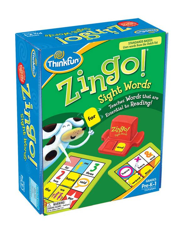 Zingo Sight Words Game 060557 Details Sight Words 