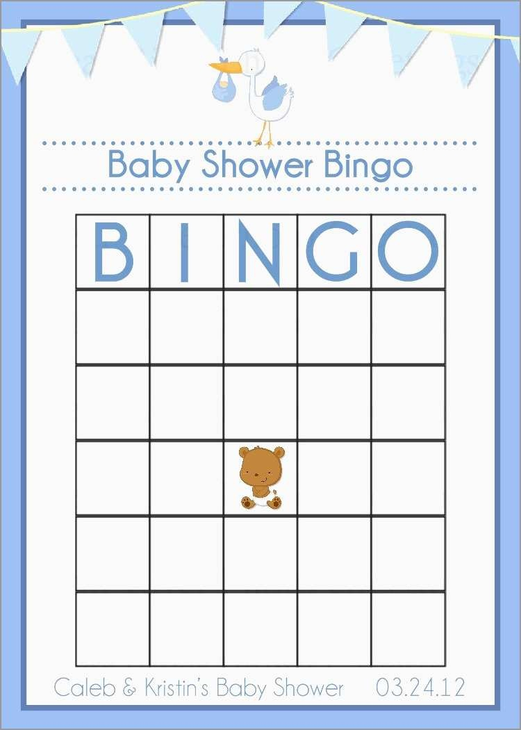 Baby Bingo Free Printable Template Free Printable