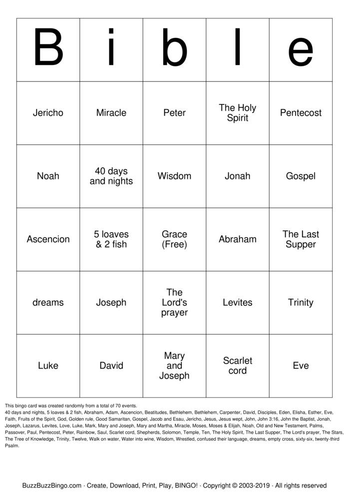 Bible Bingo Cards To Download Print And Customize 