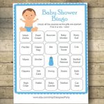 Boy Baby Shower Bingo Cards Baby Shower Bingo Game 40