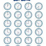 Clock Bingo Time Bingo HOUR HALF HOUR 32 Cards