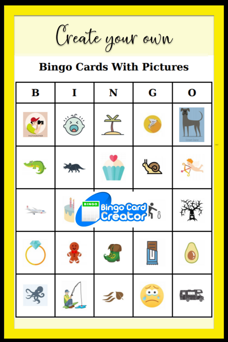 Create Your Own Bingo Cards Bingo Card Creator Custom 