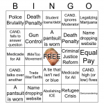 DEMOCRATIC DEBATE BINGO 2019 Bingo Card