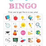 Free Printable Back To School Bingo Game Cards Back To