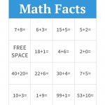 Free Printable Bingo Cards Math Facts Free Printable