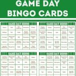 Free Printable Football Bingo Cards In 2020 Super Bowl