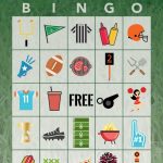 Free Printable Football Bingo Game Football Kids Bingo