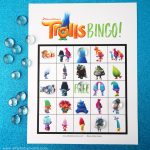 Free Printable Trolls Bingo Artsy fartsy Mama