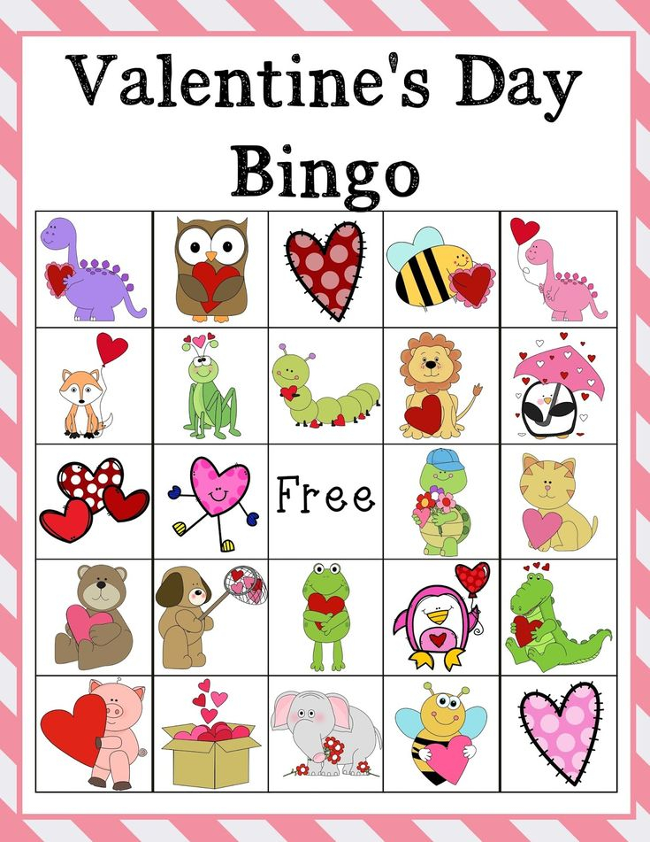 Free Valentine s Day Bingo Valentine Bingo Free 