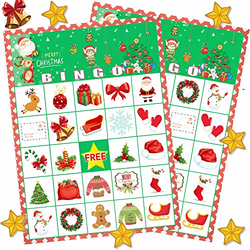 Funnlot Christmas Bingo Game For Large Group Christmas 