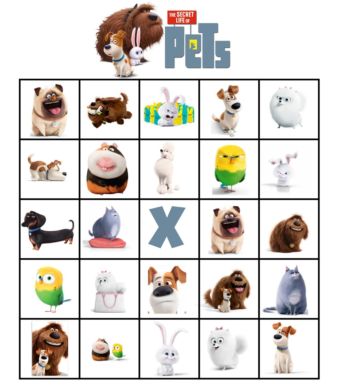 Musings Of An Average Mom Secret Life Of Pets Bingo