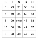 Number Bingo 1 90 Bingo Card