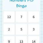 Numbers 1 15 Bingo