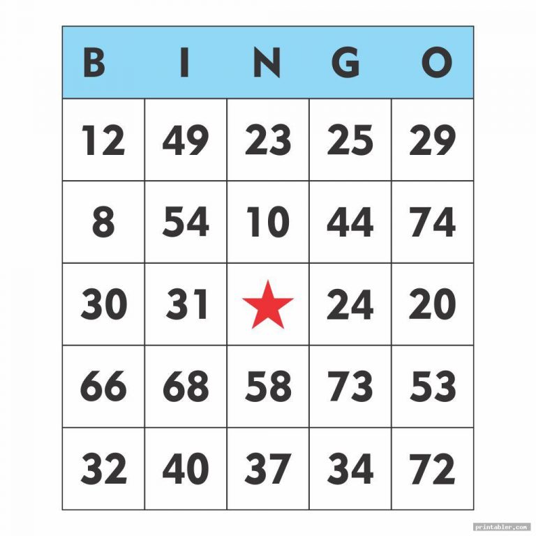 1-75 Printable Bingo Cards – Printable Bingo Cards