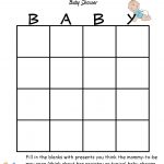 Printable Blank Baby Shower Bingo Cards Printable Bingo