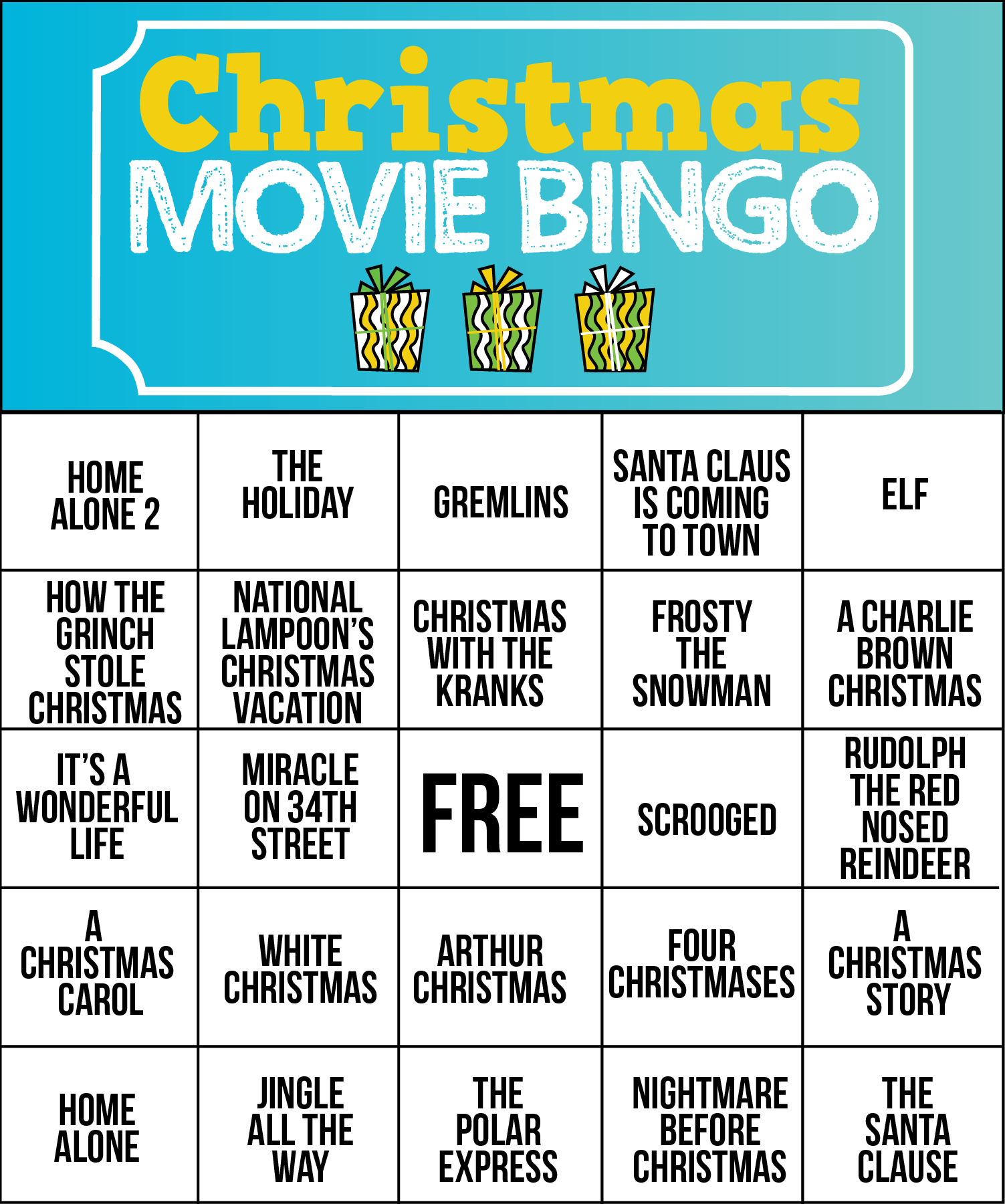 Printable Christmas Music Bingo With 3 Fun Ways To Play 